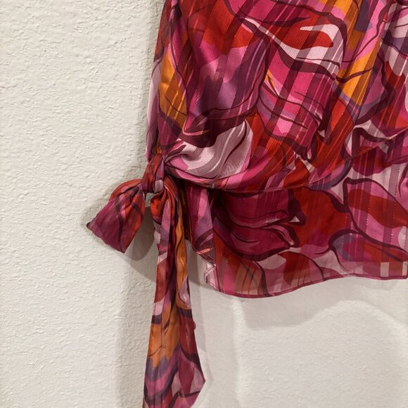 Adelyn Rae | Tops | Anthropologie Adelyn Rae Small Red Strapless Top With Bow - Picture 6 of 6